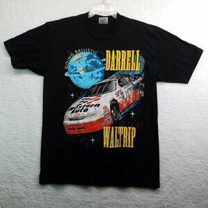 Darrell‎ Waltrip NASCAR T Shirt Sz Large Western Auto Parts Vintage 90s Made USA